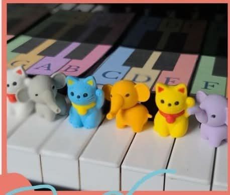 Young girl playing piano
