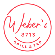 A red logo for weber 's 8713 grill and tap