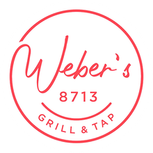 A red logo for weber 's 8713 grill and tap