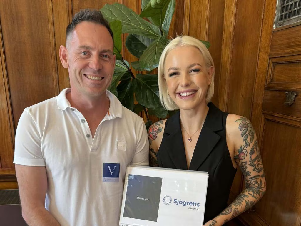 Gavin Marshall and Georgie Purcell