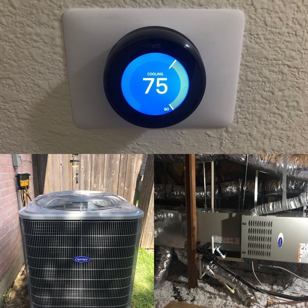 A thermostat with the number 75 on it