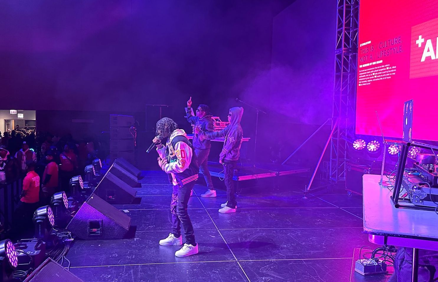 AMG Dolo performing at Jeezy Concert in 2024 at UIC