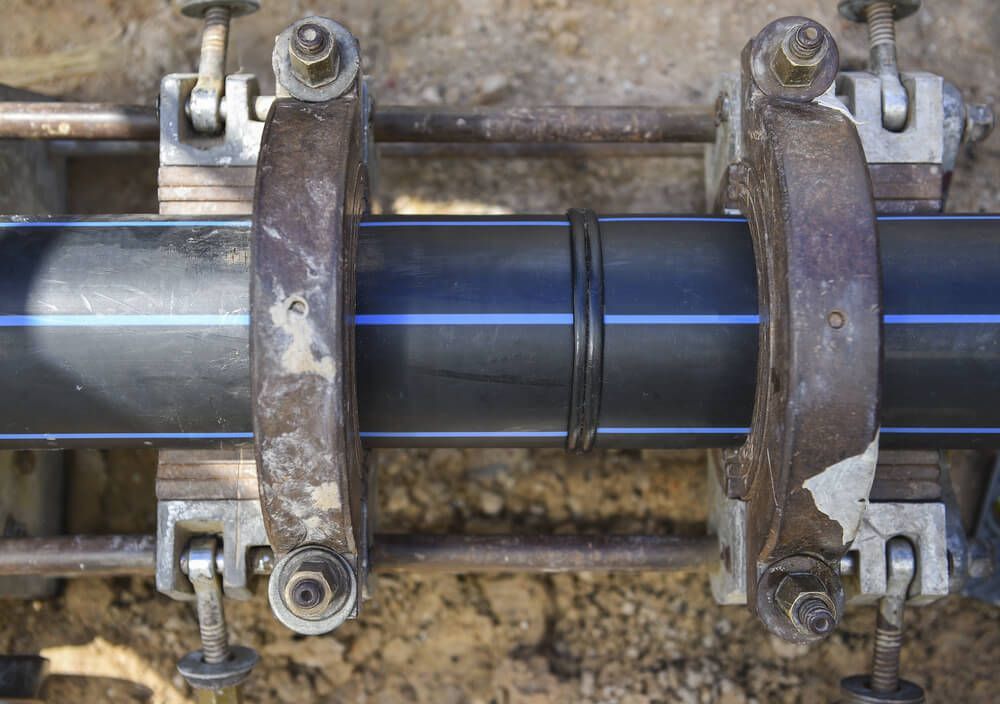 A Close Up Of A Pipe Being Welded Together — ADR Engineering in Collinsville, QLD