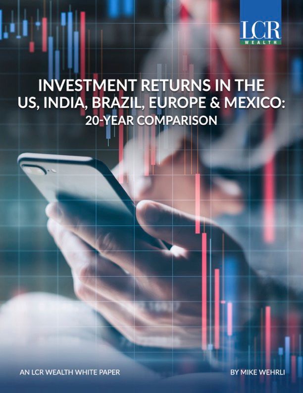 Cover with smartphone over stock chart: 