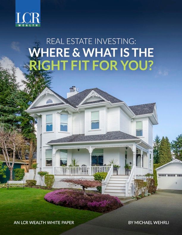 Real estate investing book cover with a white house under a blue sky and the title “Where & What Is the Right Fit for You?”