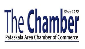 The logo for the pataskala area chamber of commerce