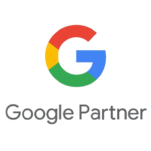 A google partner logo on a white background.