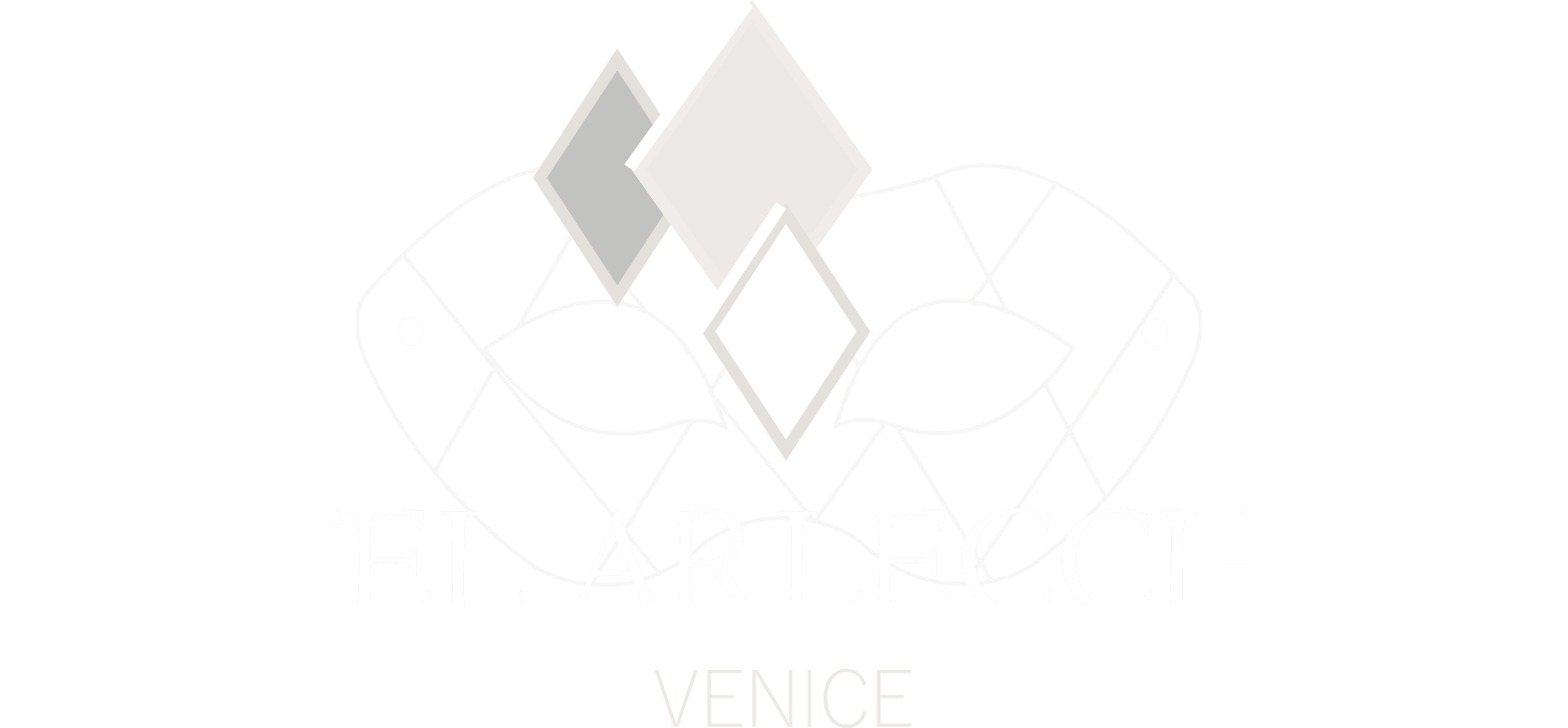 Ein schwarzweißes Logo mit drei Quadraten auf weißem Hintergrund.
