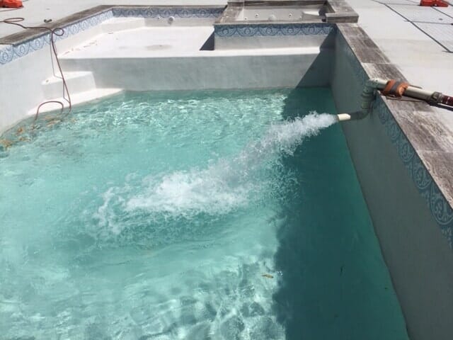 Water Filling Modern Pool — Glass-a-Water in Murwillumbah, NSW