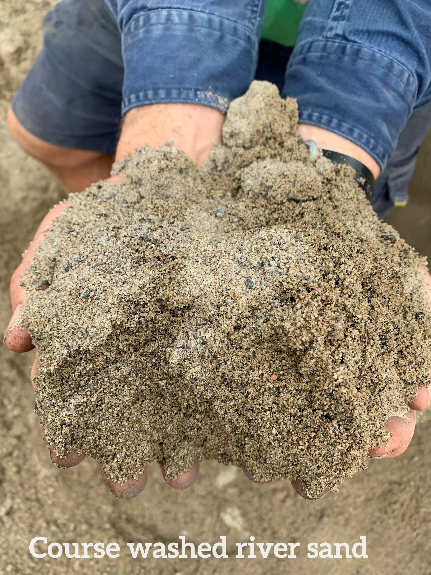 Coarse Washed River Sand — Landscaping Supplies in Maclean, NSW