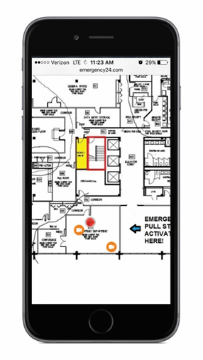 Floor Plan on Phone — Minneapolis, MN —MRJ Security LLC