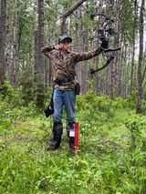 Man Standing with arms spread