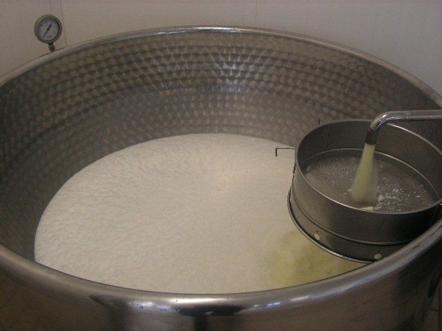 Fase di lavorazione ricotta 5