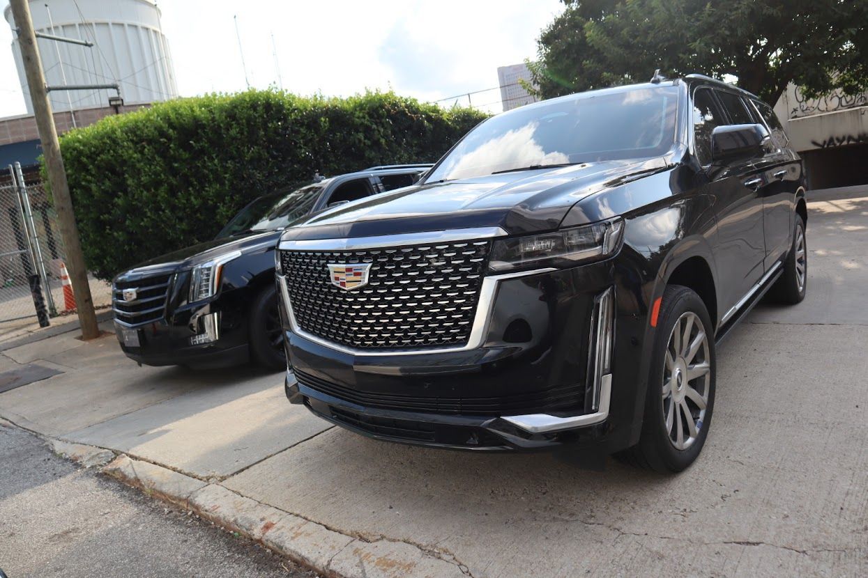 Cadillac Escalade black SUV airport limo and executive transportation in Atlanta
