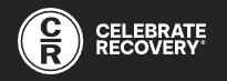 A black and white logo for celebrate recovery