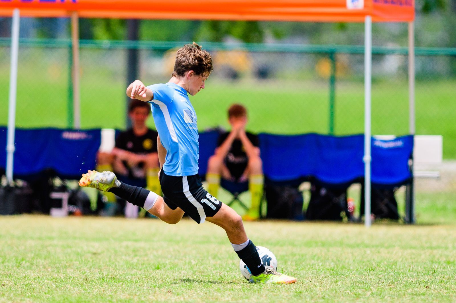 Youth boy soccer player for Mandeville Soccer Club