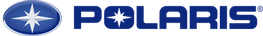 A blue polaris logo on a white background