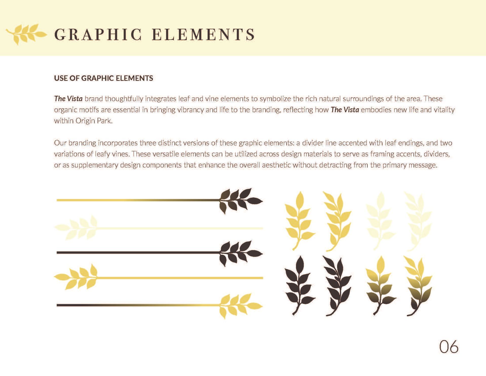 Graphic elements: illustrations of wheat sprigs in gold and black, used for design elements.