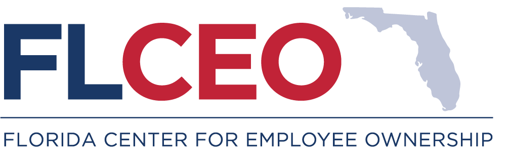 A logo for the florida center for employee ownership