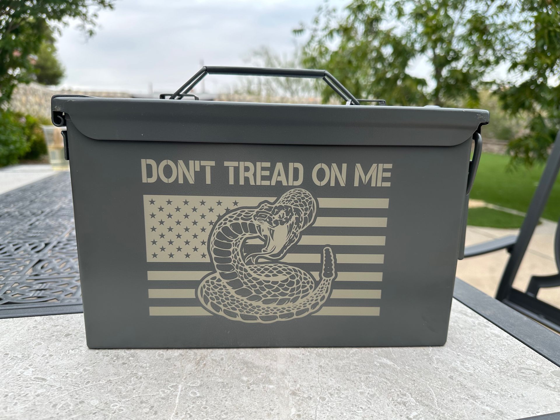 50 Caliber Metal Ammo Can