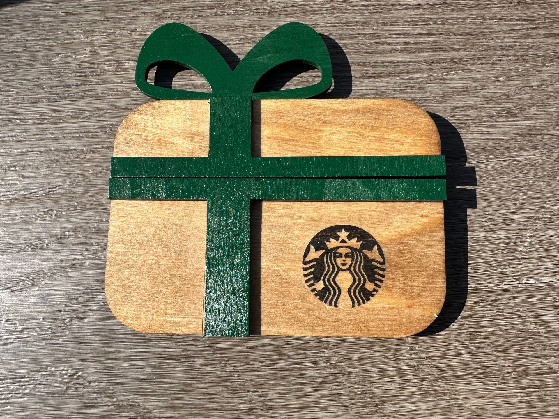 Handcrafted Custom Wood Gift Card Holder