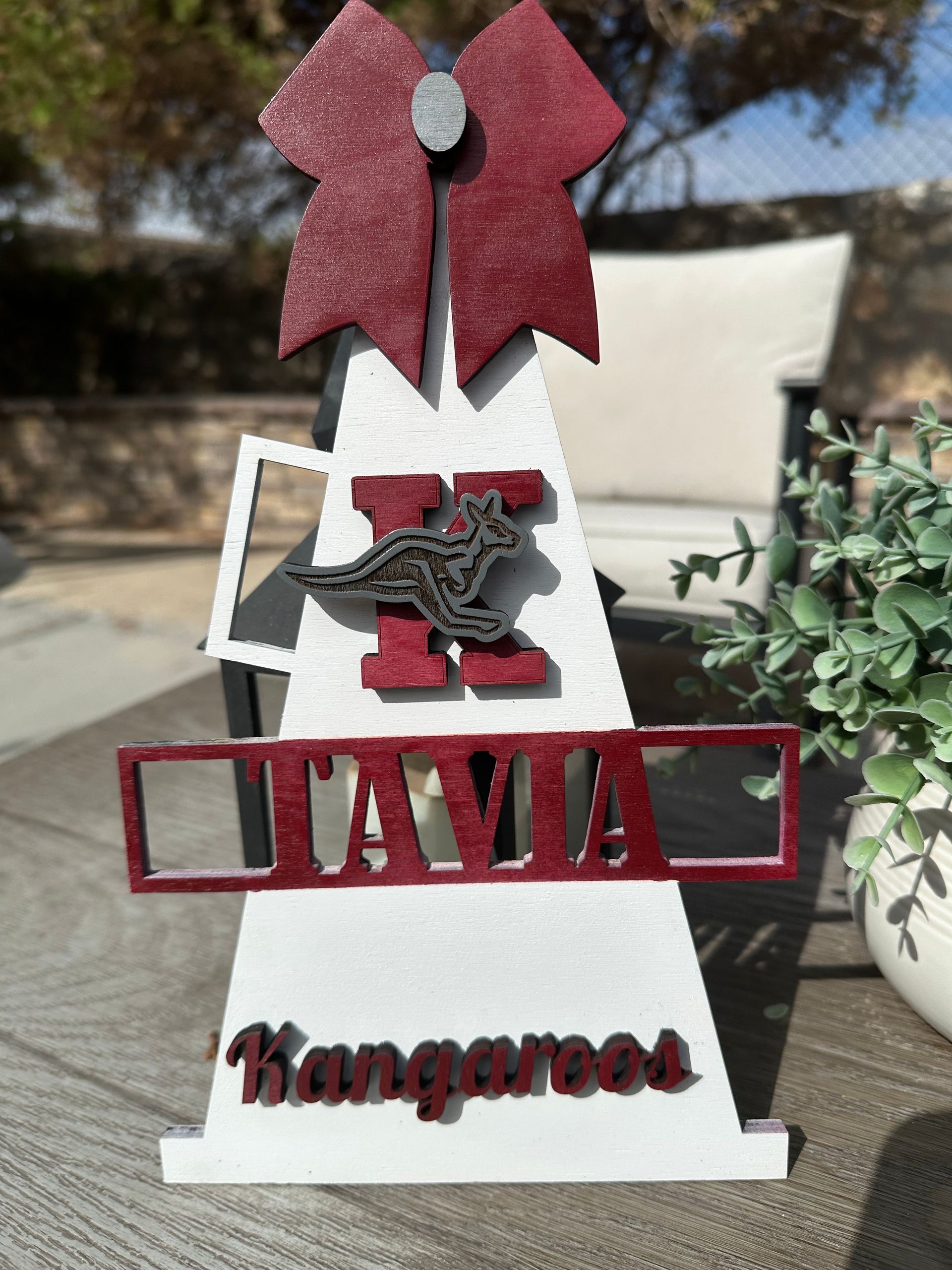 Custom Cheerleader Megaphone Wall Décor