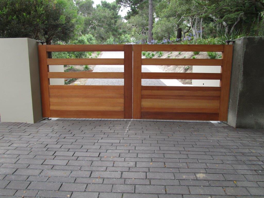 Wooden Driveway Gates — Aromas, CA — Central California Ornamental Iron