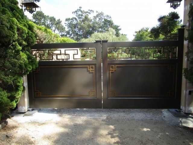 Brown Automated Gate — Aromas, CA — Central California Ornamental Iron