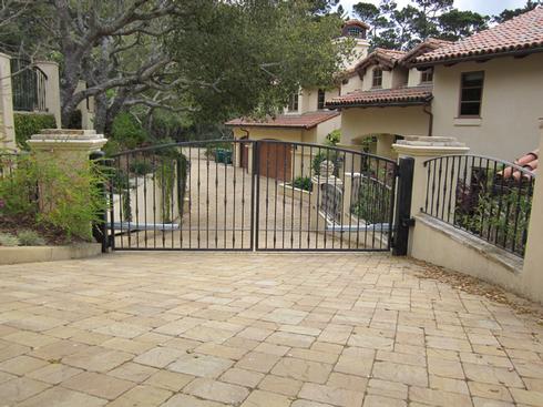 Modern Estate Gate — Aromas, CA — Central California Ornamental Iron