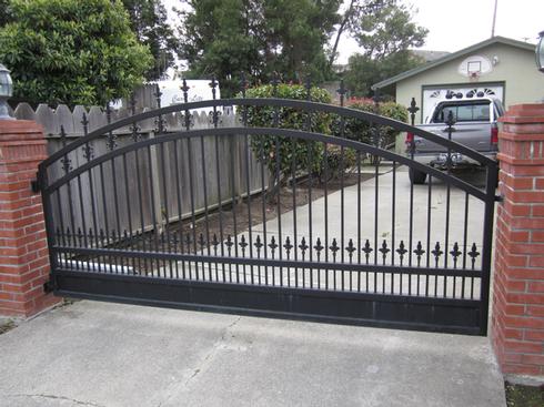 Black Arched Fence — Aromas, CA — Central California Ornamental Iron