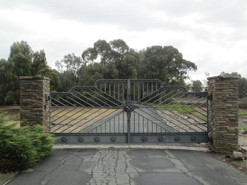 Modern Driveway Gate — Aromas, CA — Central California Ornamental Iron
