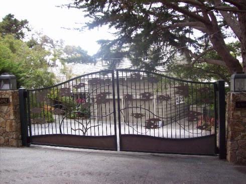 Steel Custom Driveway Gate — Aromas, CA — Central California Ornamental Iron
