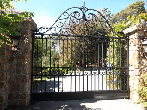 Custom Wrought Iron Gate — Aromas, CA — Central California Ornamental Iron