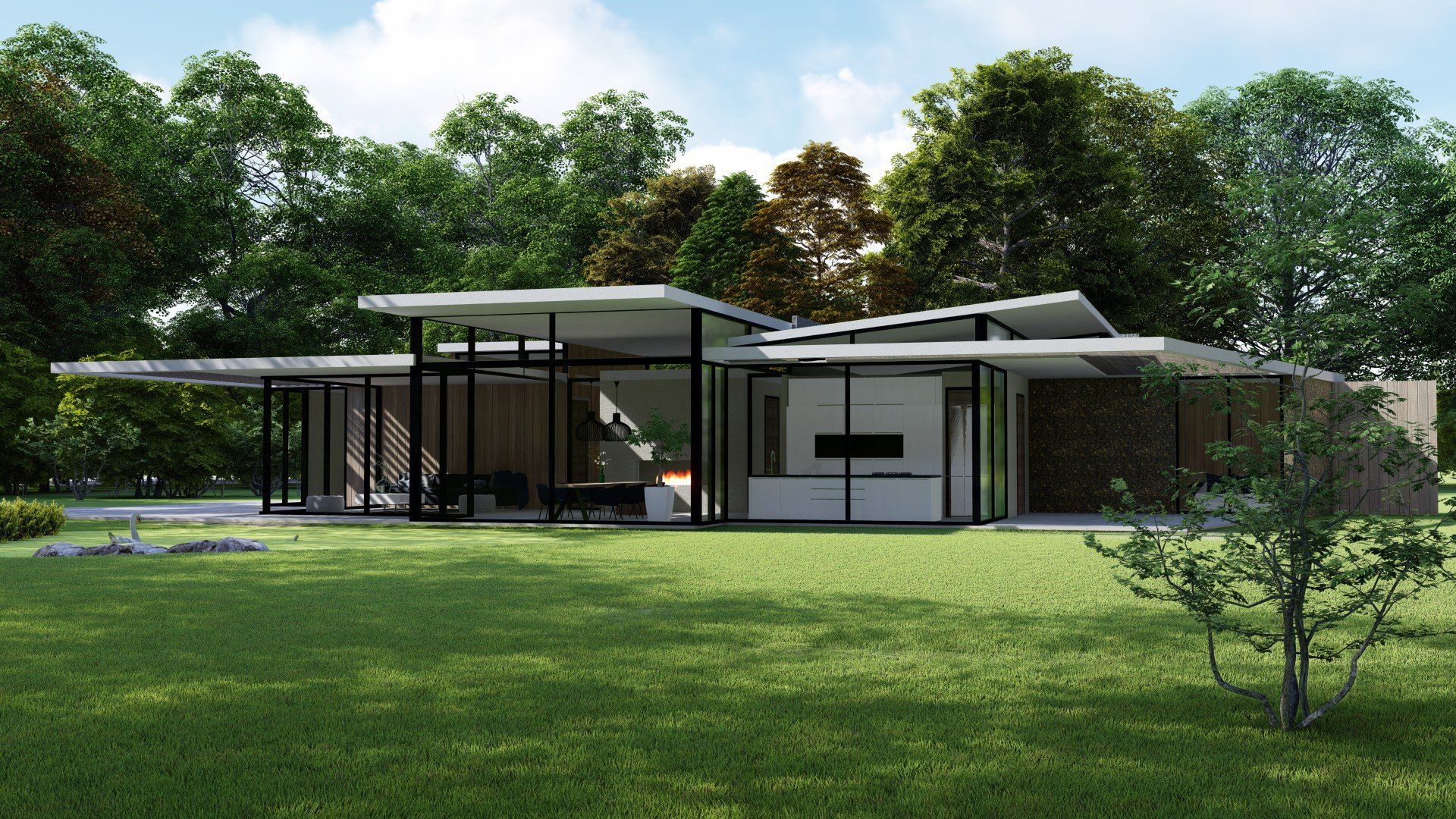 Ontwerp, Duurzame woning, De architecten van Nu, villa, Huizenhoog, houtbouw, CLT, HSB, Schijndel, vught