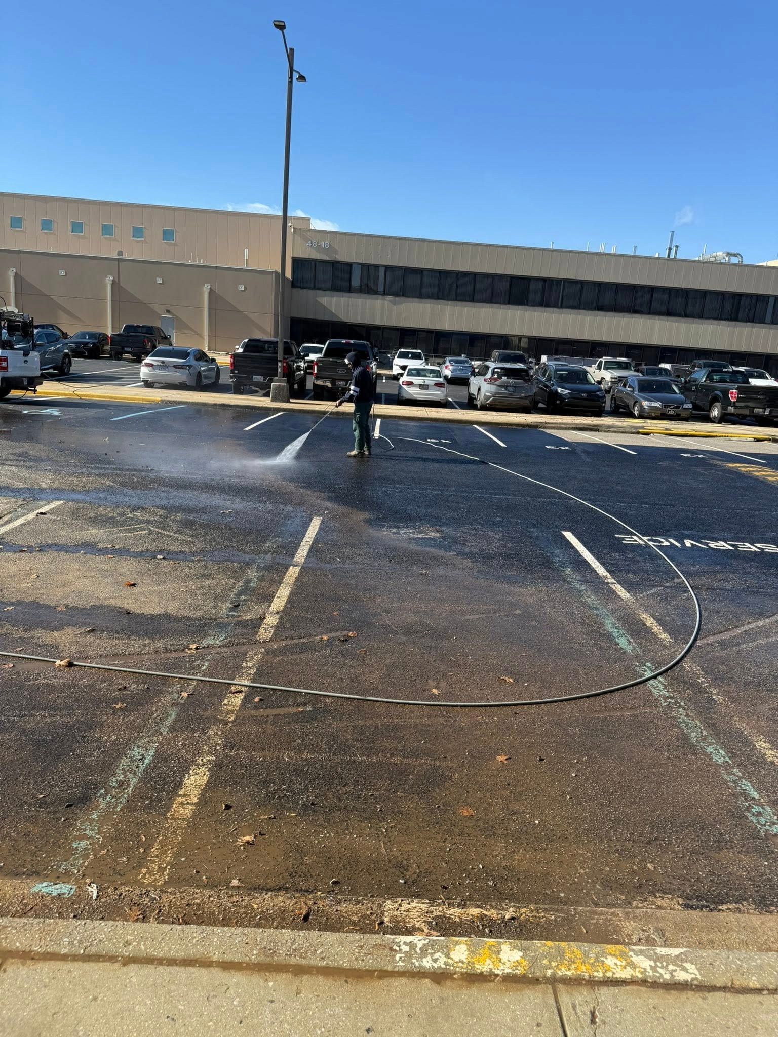 Boeing Asphalt Cleaning