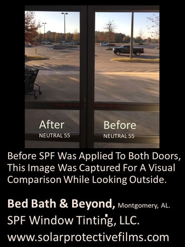 Residential Window Tint Company — Before and After Tint Installation in Montgomery, AL Residential Window Tint Company — Before and After Tint Installation in Montgomery, AL