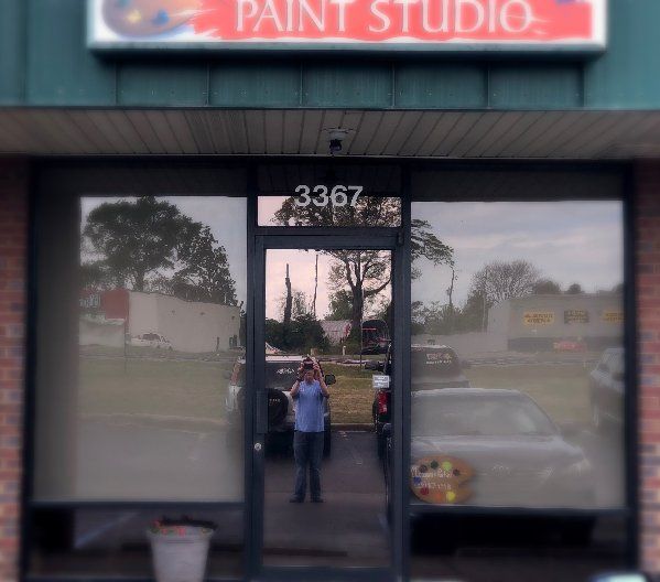 Professionally Fast Tinted Glass Prattville — Paint Studio Tinted Glass Door in Montgomery, AL