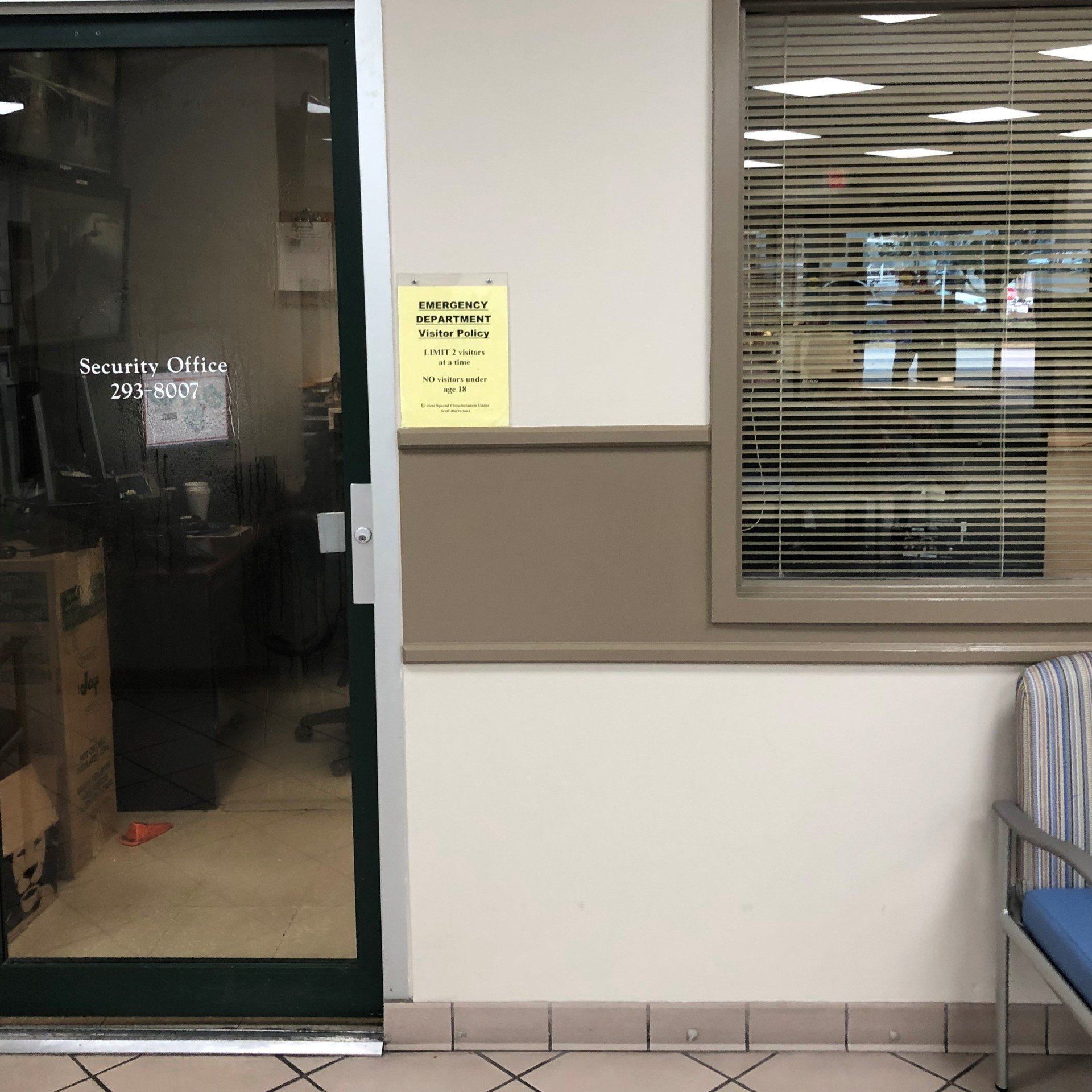 Interior office glass and window treatment for privacy - 1-way mirror tint installed to security office on 2.14.2019