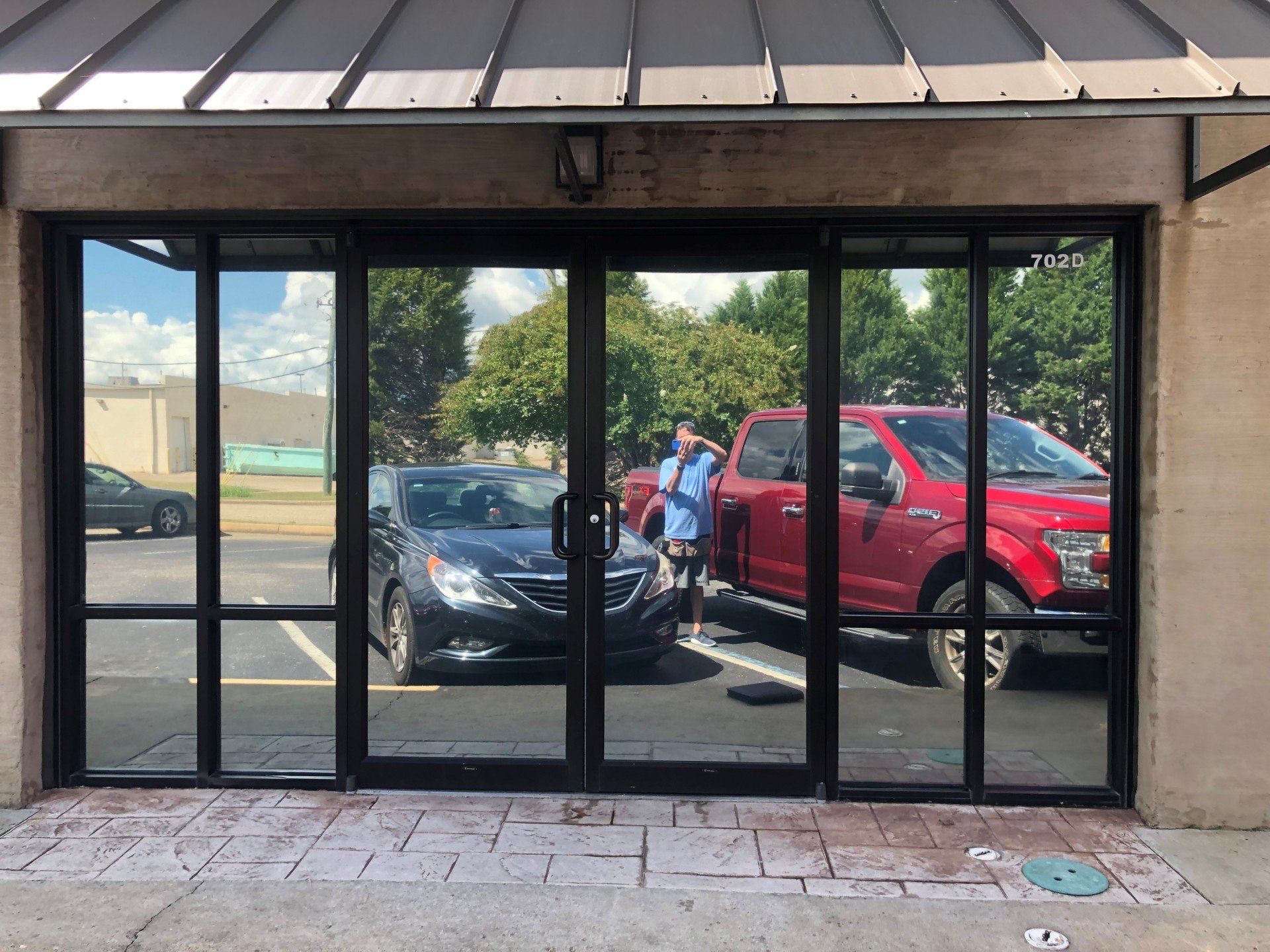 New Storefront windows of Business were spf tinted on 8-23-2019 in Prattville, AL