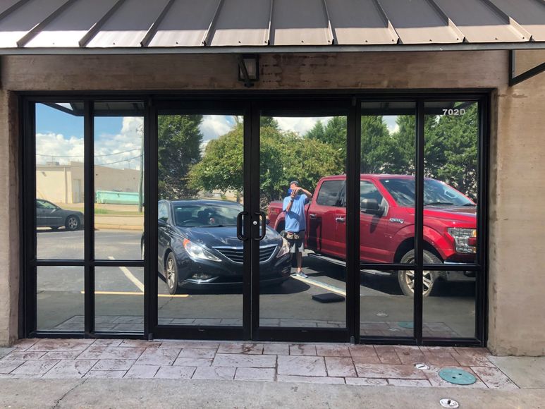 New Storefront windows of Business were spf tinted on 8-23-2019 in Prattville, AL
