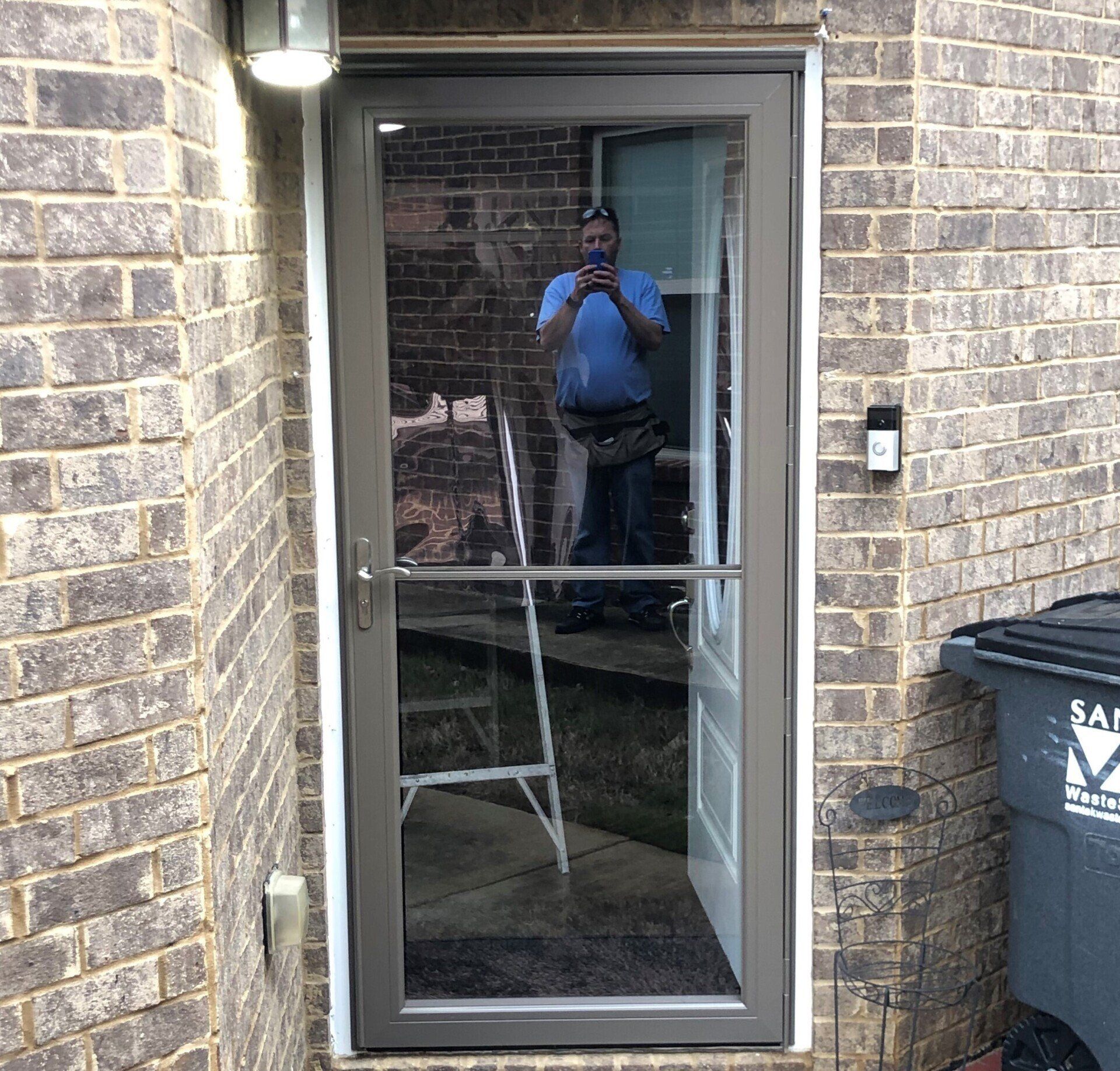 home tint hoover AL - Before SPF Preferred Residential Tint was installed adding 1-way Privacy in Hoover, AL