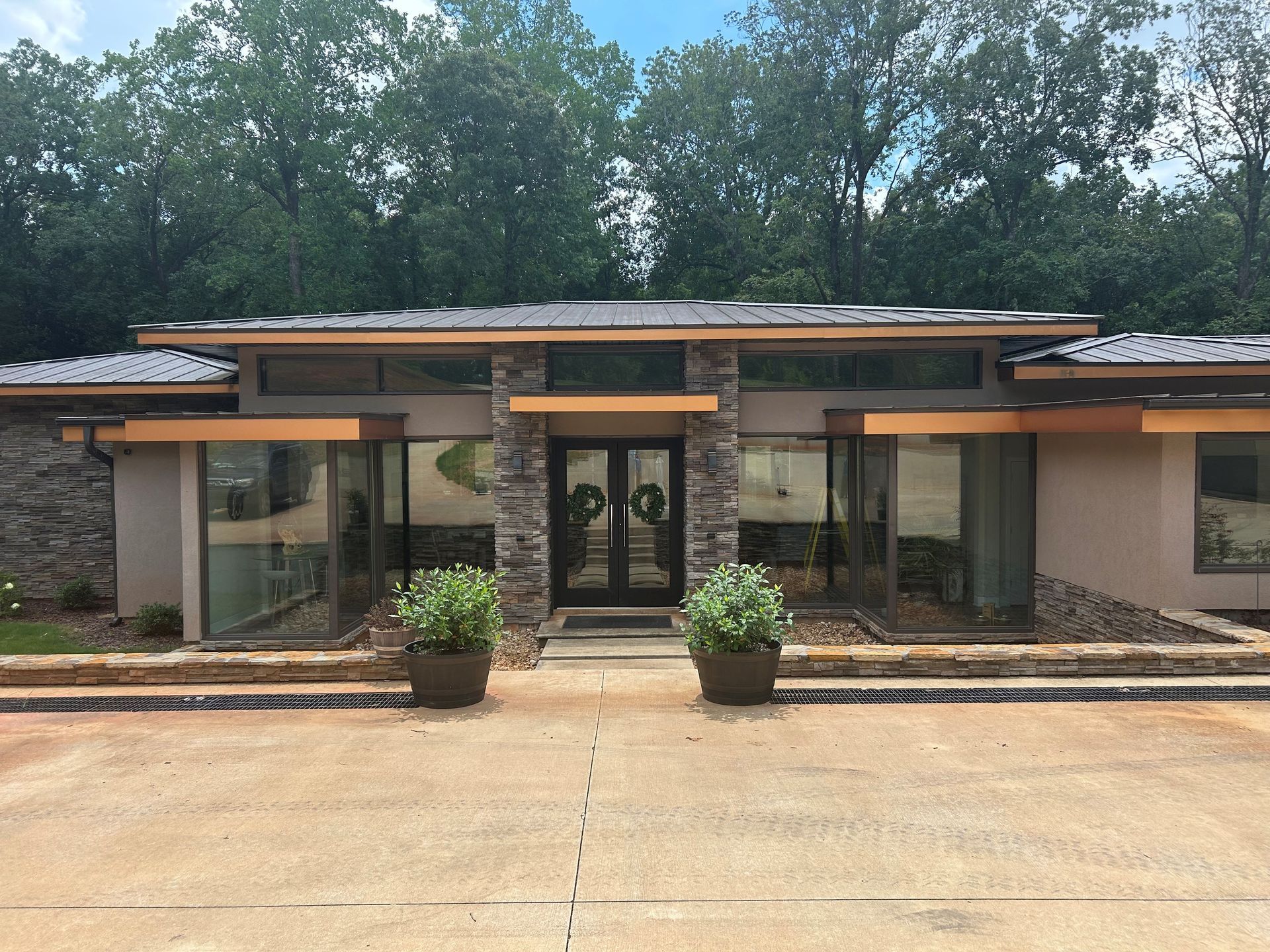 home window tinting - SPF Dimmed Crystal Tint blocked heat plus UV-Sun glare from penetrating home windows in Auburn AL