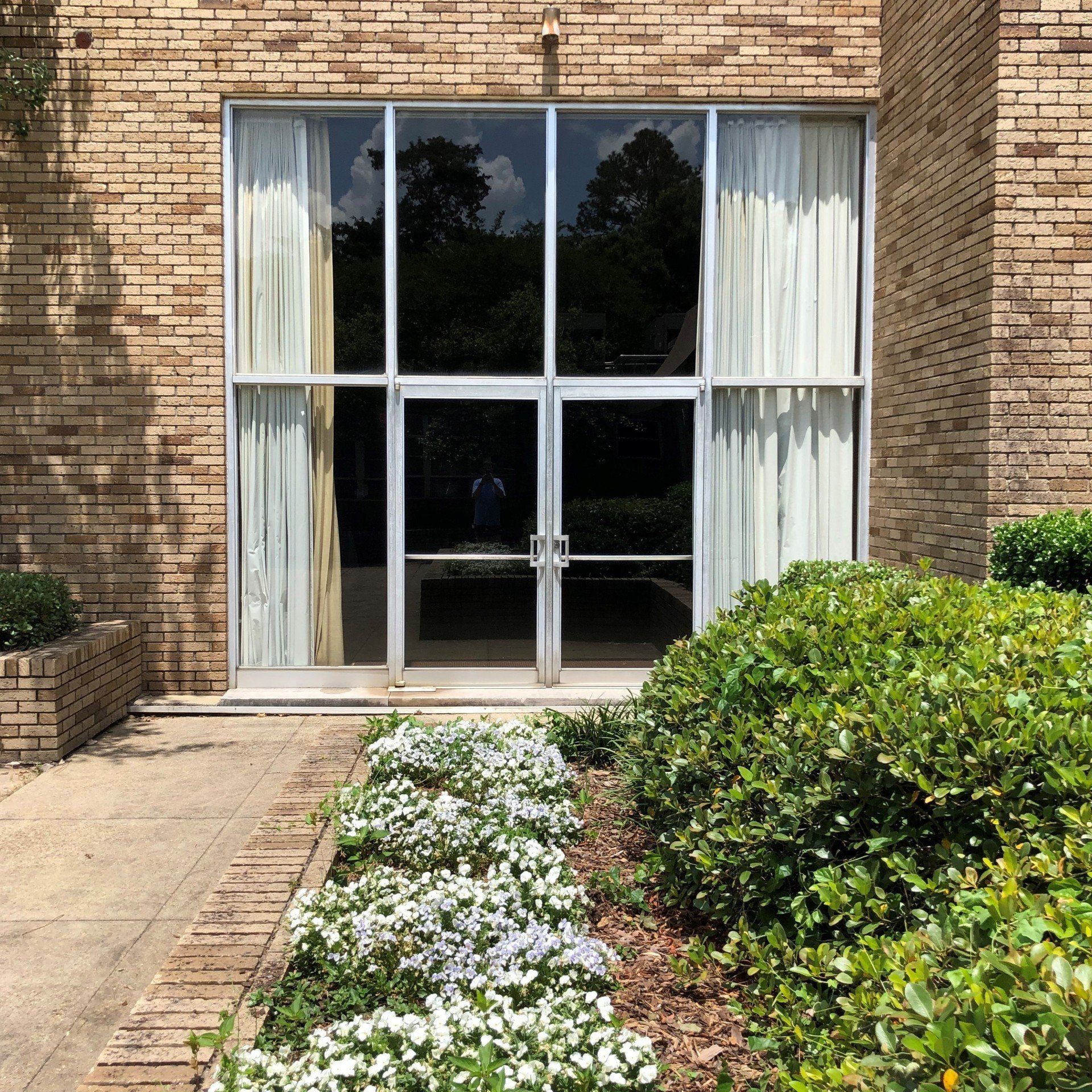 SPF Window Security film Level 3 installed preventing a breach or forced entry - Top-grade window film adding maximum safety to this Temple in Montgomery, AL