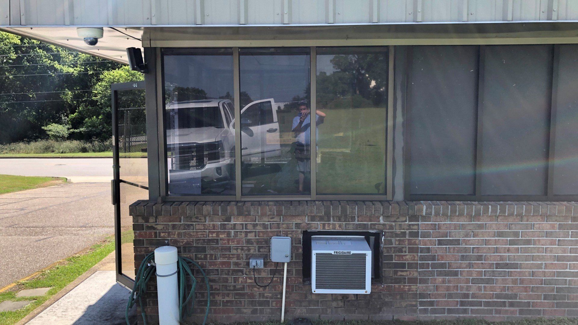 Professional business tinting service - The heat and glare was unbearable in the Guard Shack at Steris in Montgomery.