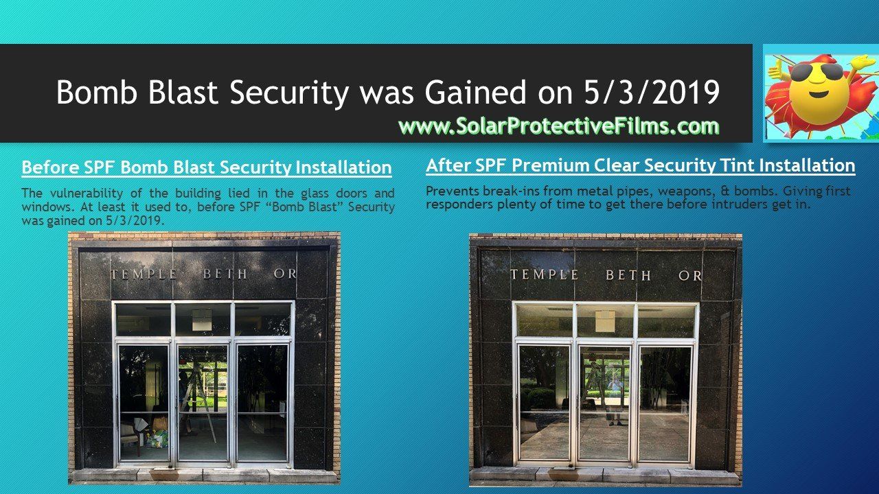 SPF Professional Top Security GradeTint Installed