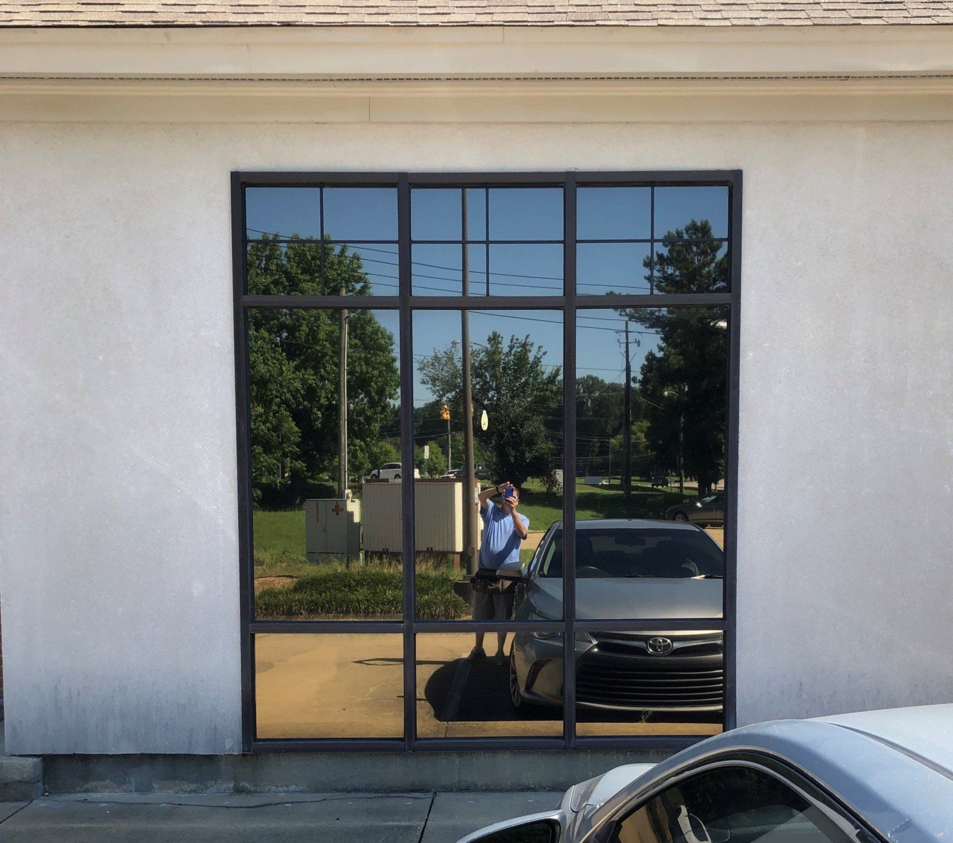 Professionally tinted office windows at Center For Pain on 6.13.2019 - SPF Tint installed in Montgomery, AL