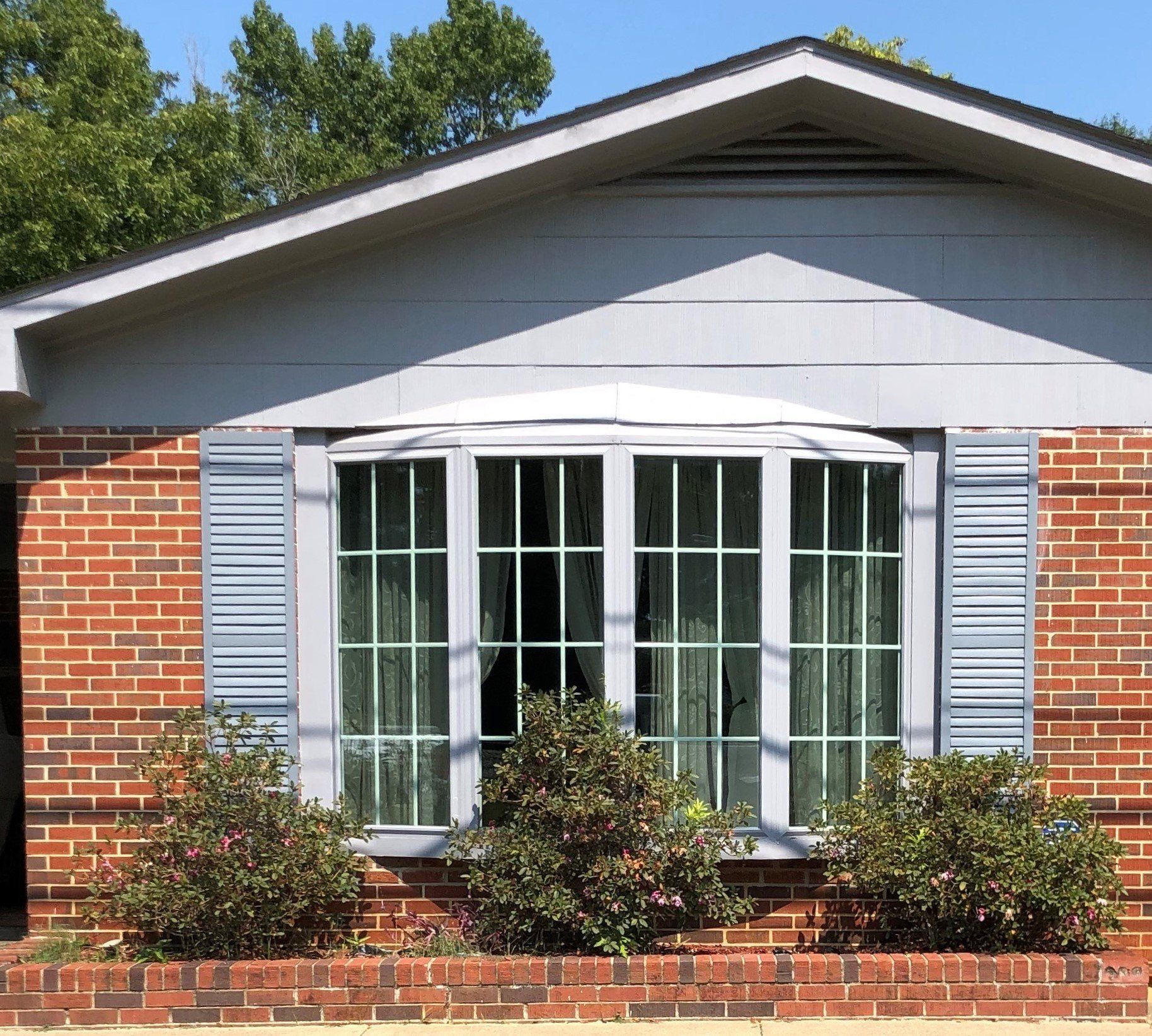 professional home window tinting in Auburn AL - UV Blocking Crystal Clear Tint installed to Residential Bay window