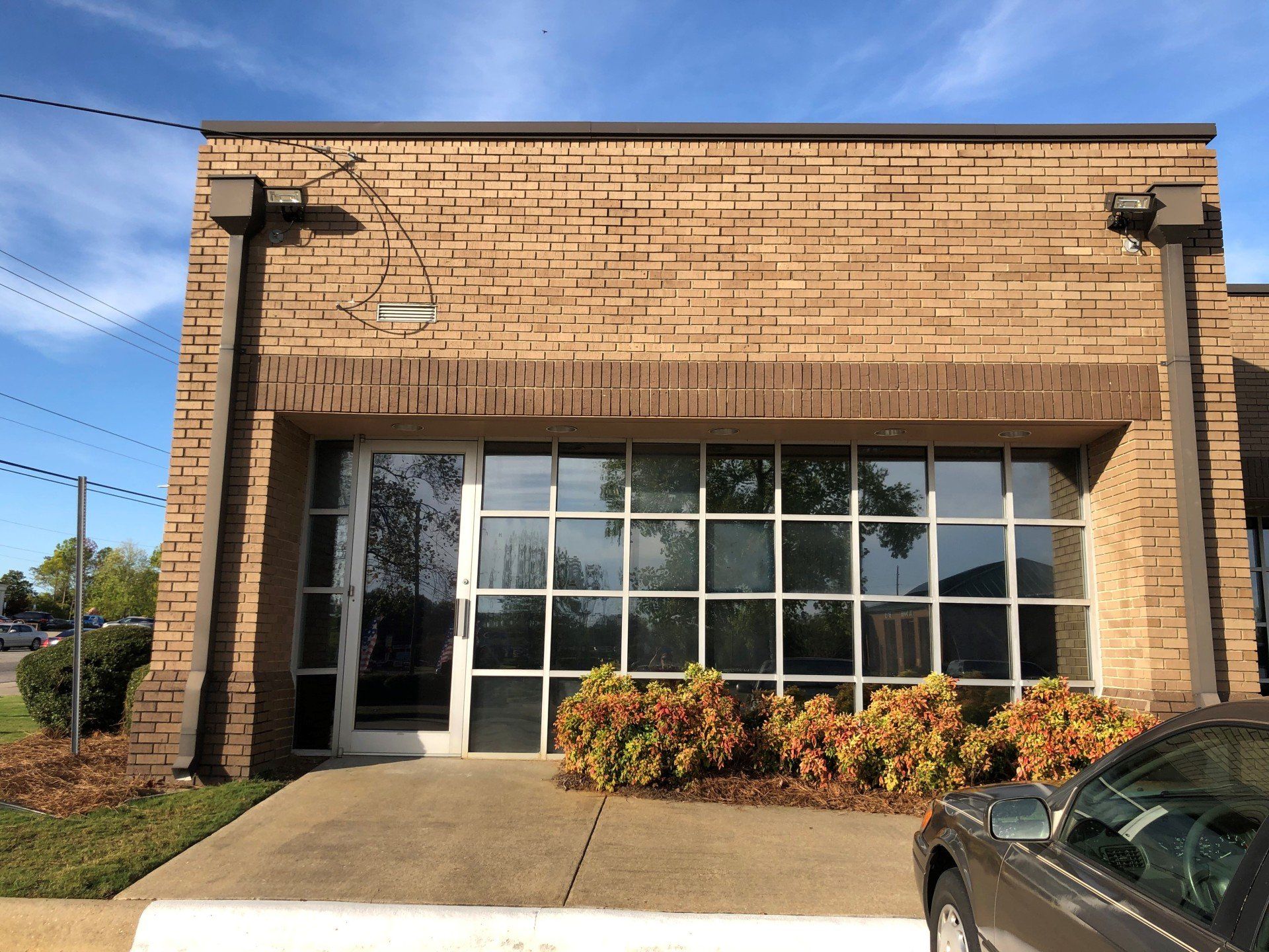 Professional commercial tinting at another Fire Department location in October 2019 - Business tint in Alabama