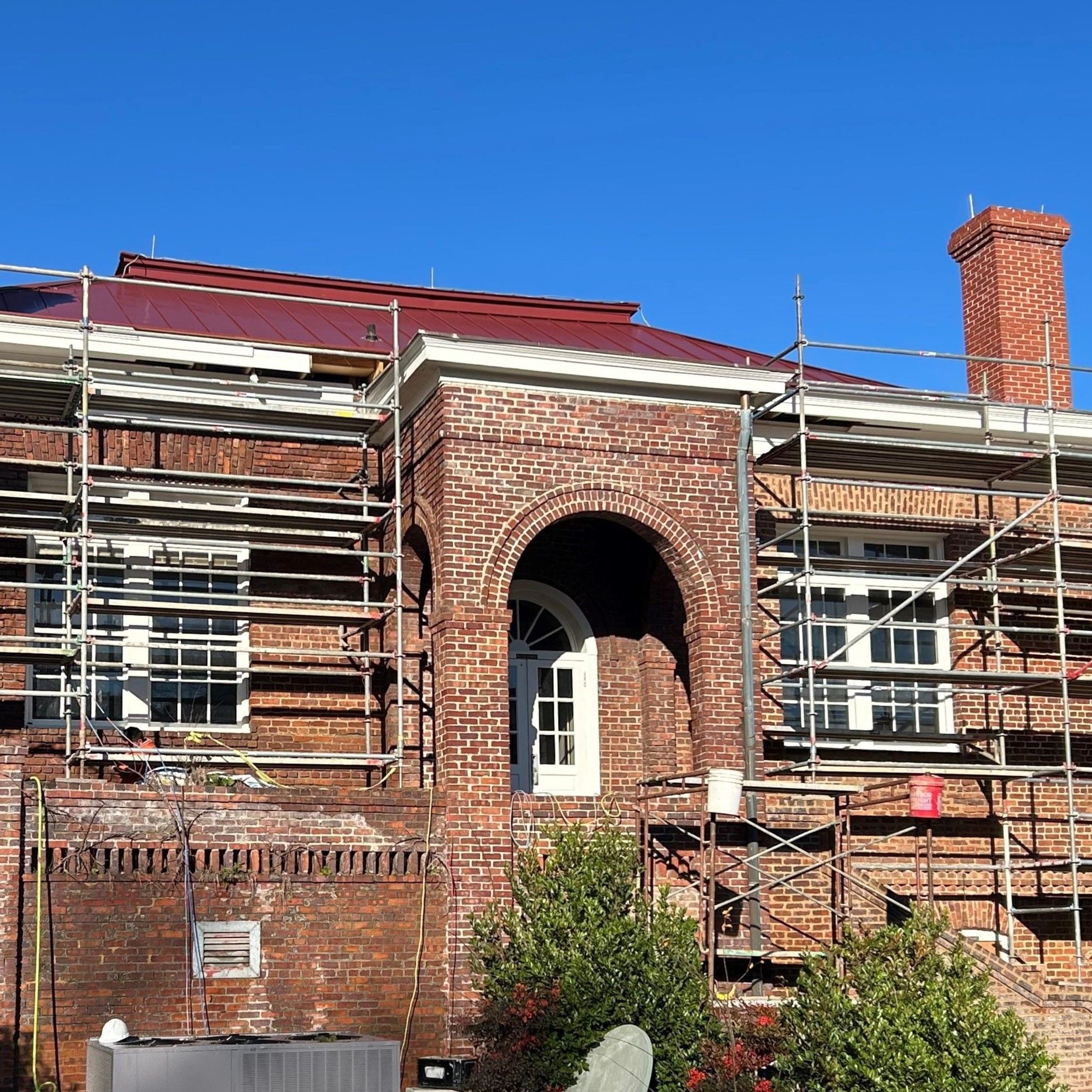 tint removal with replacement - George Washington Carver museum windows had peeling old tint that needed removal then replacement with real SPF Crystal Clear Tint preventing UV Sun fading and Solar heat damage to exhibits inside. Tuskegee, AL