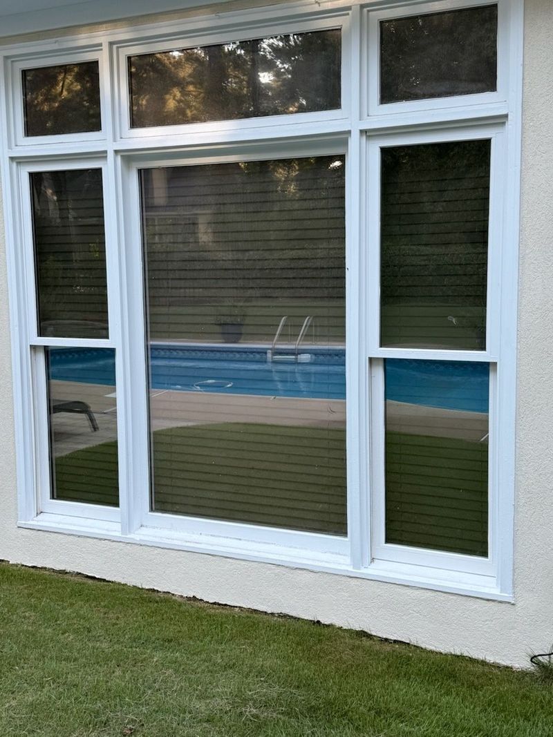 residential window tinting - The side window panels were replaced with green Low-E panes creating a mismatched look. SPF Platinum Tint blended them all together while adding increased benefits with top UV Heat blocking results. Montgomery AL